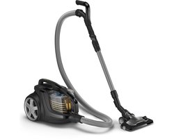 Philips Stofzuiger zonder Zak XB9154/09 - Lang Snoer - Alle Vloertypen - Met HEPA 13 Allergiefilter - Bediening in Handvat - Incl 2 Extra Mondstukken - Zwart