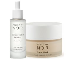 mellow NOIR Anti-Rimpel Nachtverzorgings Duo – Hyaluronserum met Dagelijkse Nachtcrème – Direct…