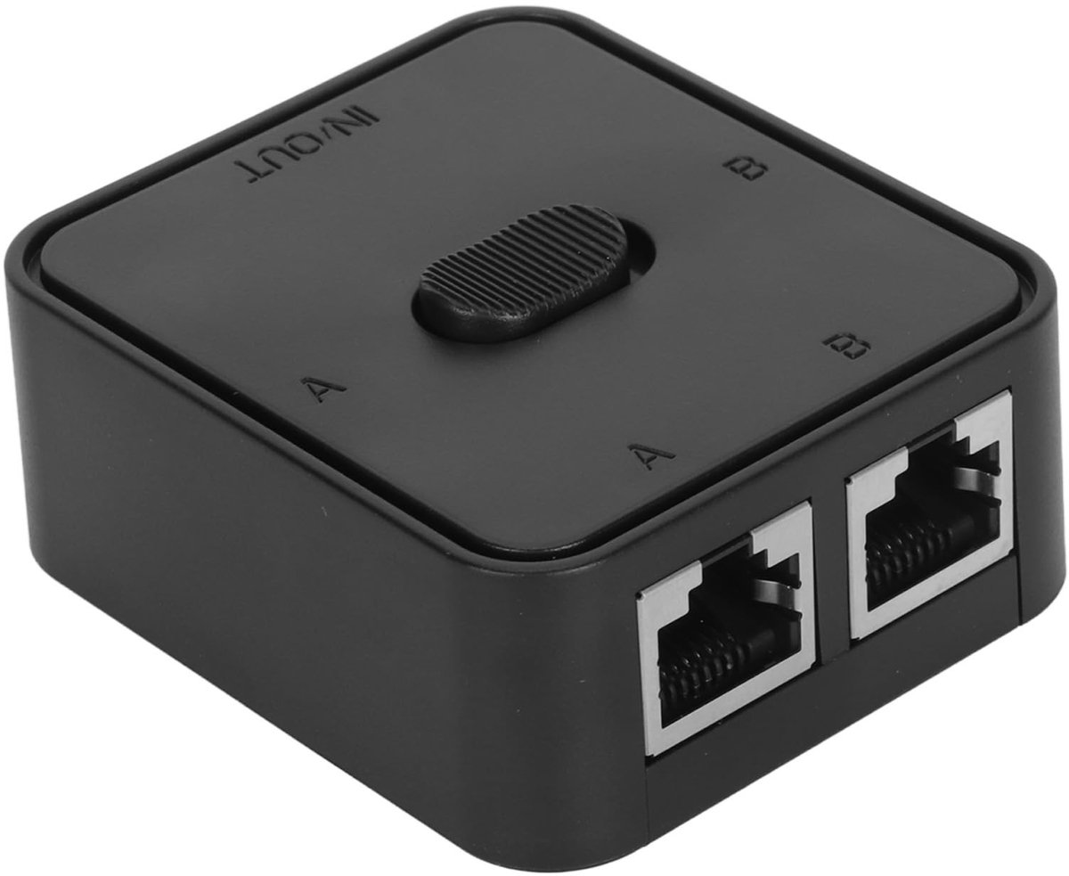 Dailygoods - Dailygoody - Netwerkswitch - 2 Poorten - Stroomvrije Ethernet-schakelaar - Compact formaat - Passieve Netwerkverdeling - Geschikt voor binnen en buite...