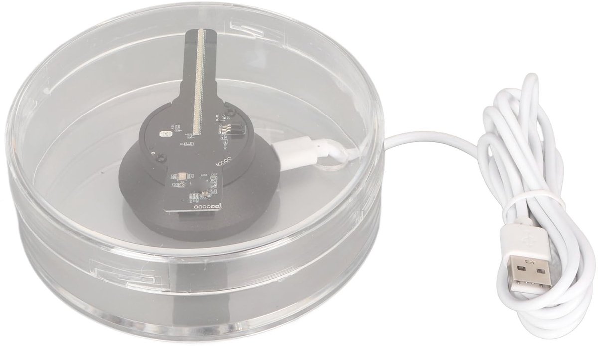 Dailygoods - Dailygoody - 3D-hologramventilator - Hologramprojector - Reclamedisplay voor bedrijven - Compact formaat - WiFi connectiviteit - Geschikt voor winkels...