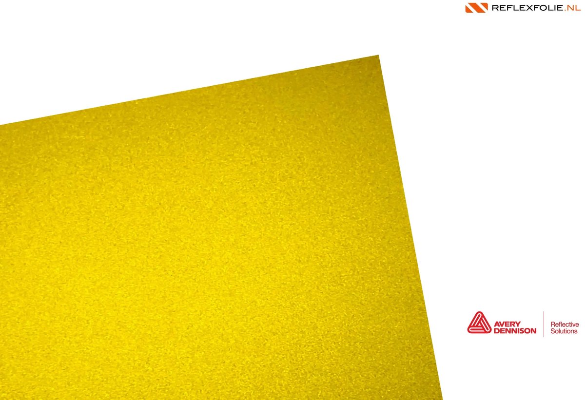Reflecterende folie Klasse 1 (RA1) T-1500 | Avery Dennison Geel / 1220mm / 1m