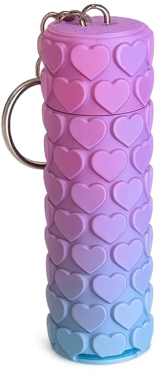 Lip Balm Houder Sleutelhanger met Hartjes – Lippenbalsem - Trendy & Handig Accessoire