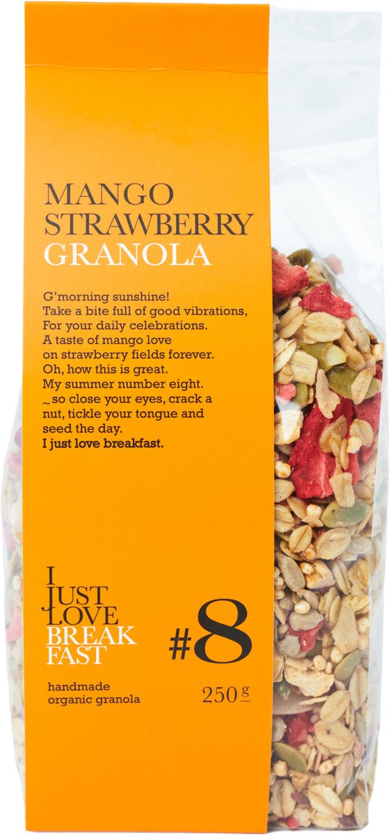 I just Love Breakfast - granola - #8 Mango Strawberry 250g