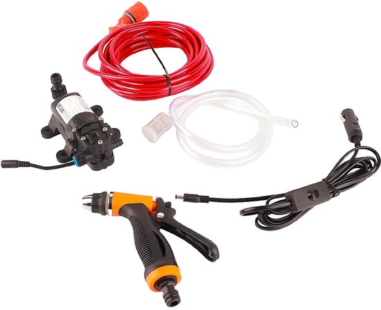 Hogedrukreinigers - Membraampomp - Waterpomp - Drinkwaterpomp - 12v - Auto Was Set - Voor Auto, Tuin, Huisdieren — afbeelding 3