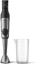 Philips Staafmixer HR2681/00 - 1200 Watt - Inclusief Maatbeker – Geschikt voor Smoothies, Soep en Harde Ingrediënten - Snelheid Regelbaar - RVS - Zwart