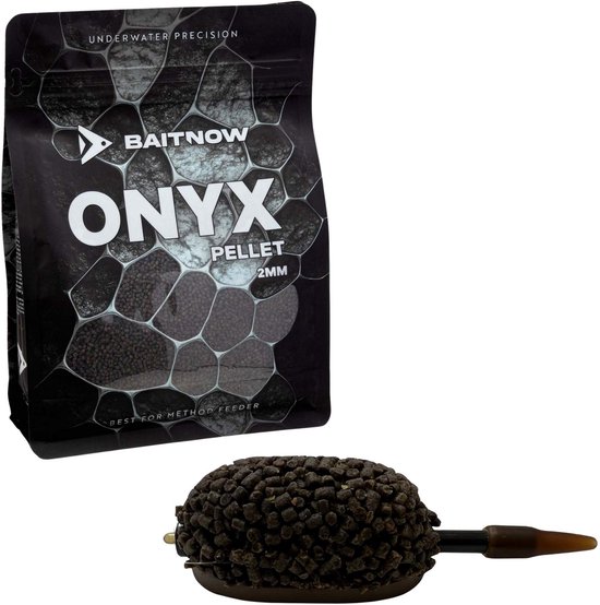 Mikado Onyx Method Feeder Pellets 2mm 800g - Zwarte Fishmeal Pellets voor Karper & Brasem - Sea Fish van Mikado — afbeelding 4