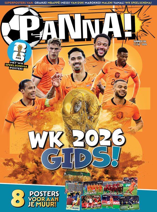 PANNA! Magazine - WK 2026 Gids - Tijdschrift voor kinderen - Voetbal - Alles over het WK 2026