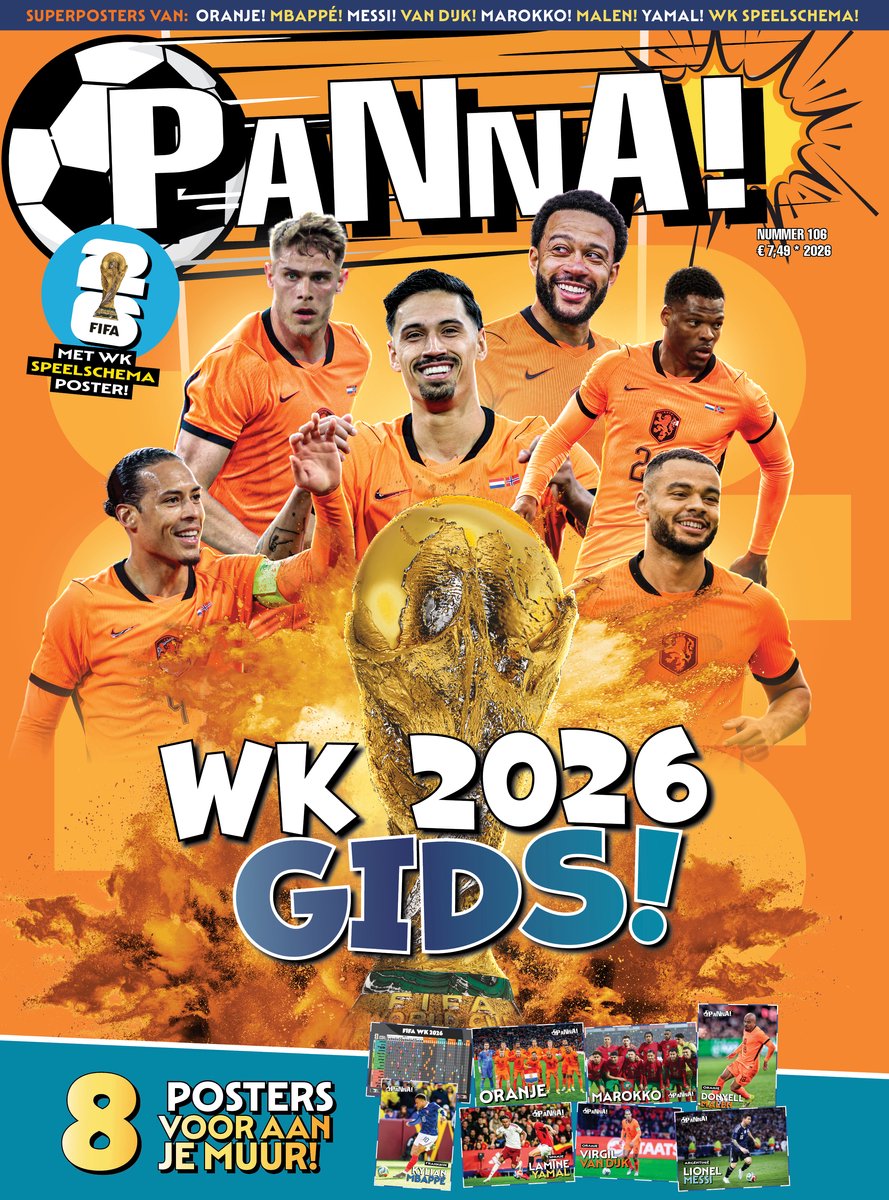 PANNA! Magazine - WK 2026 Gids - Tijdschrift voor kinderen - Voetbal - Alles over het WK 2026