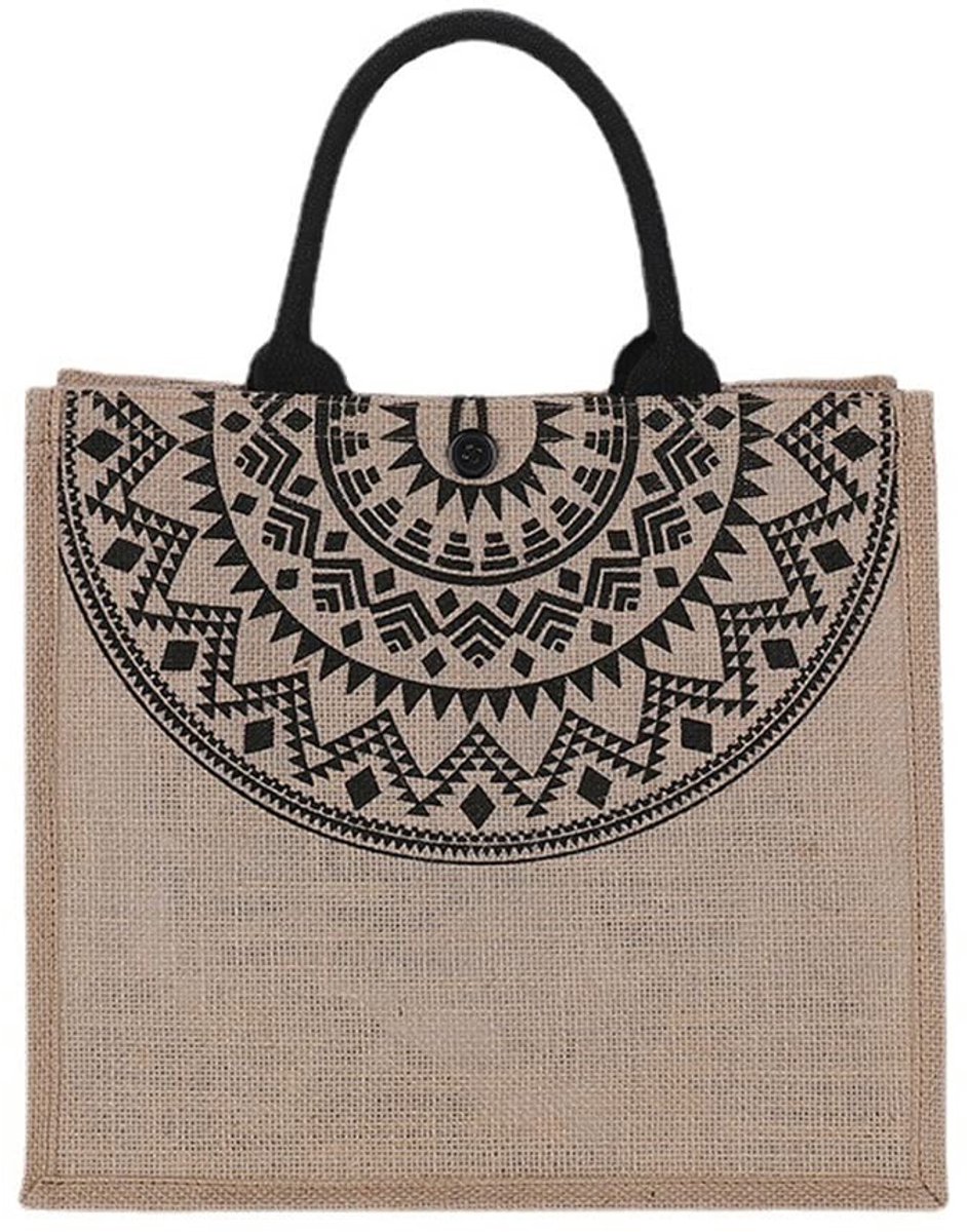 Dailygoods - Herbruikbare Jutetas voor Winkelen en Strand