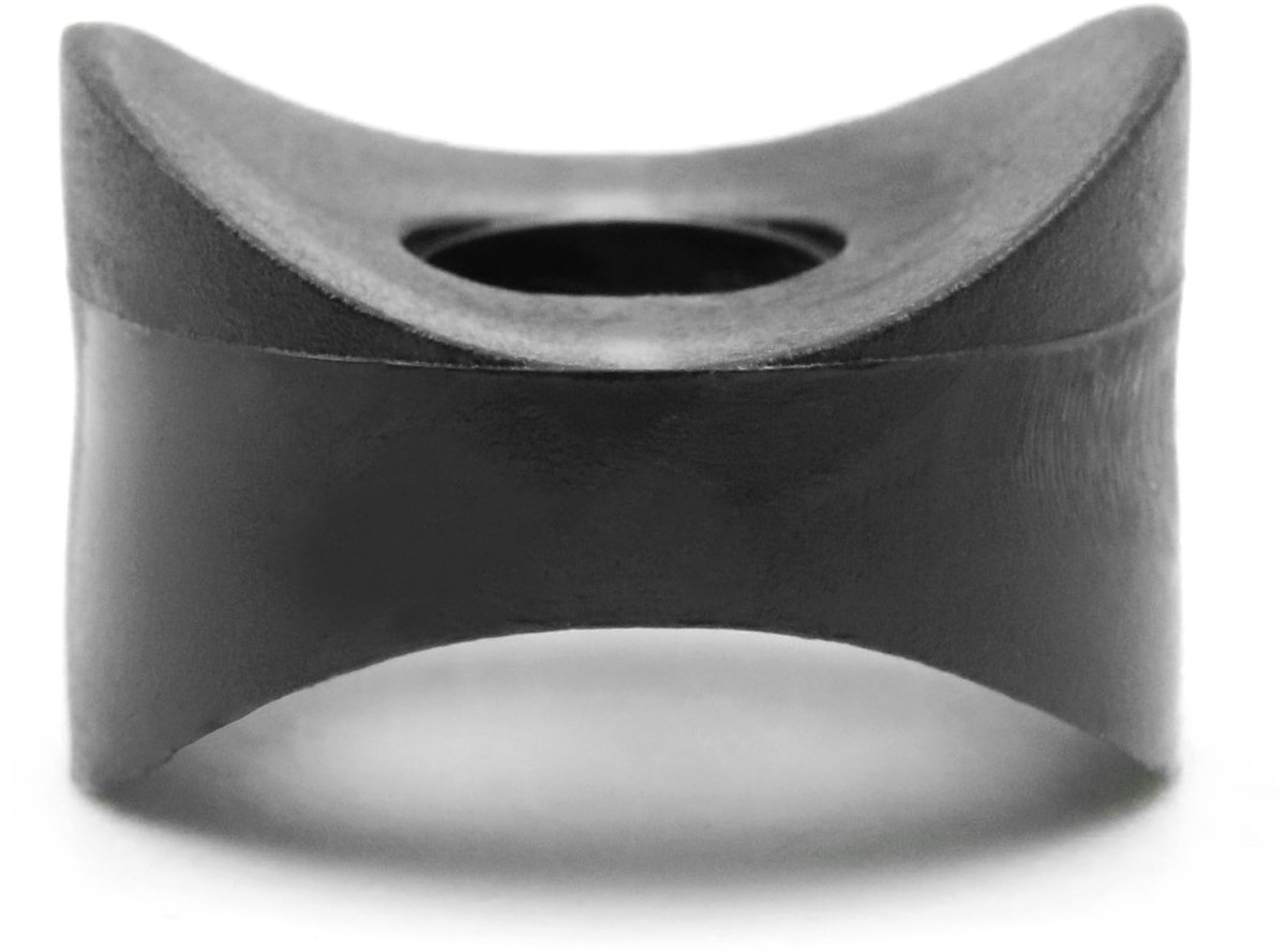 Dailygoods - Dailygoody - Zadelafstandstukken - Dubbelzijdige afstandsstukken - Geschikt voor buisdiameter 25-32 mm - Zwart - HD-polyethyleen - 10 stuks - Per