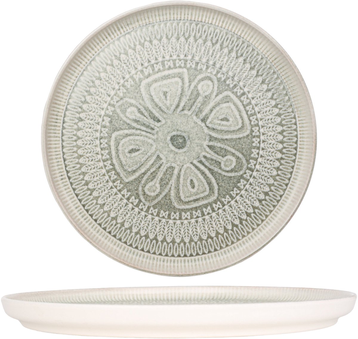 Kütahya Porselen Dinerbord - Miras - Porselein - 27 cm - set van 6