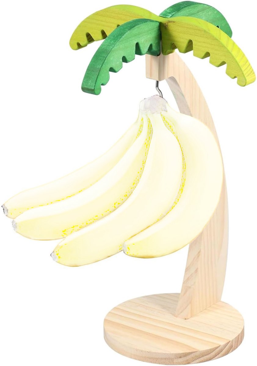 Purepeak Bananenhouder - Bananenhaak - Bananenhanger - Hout