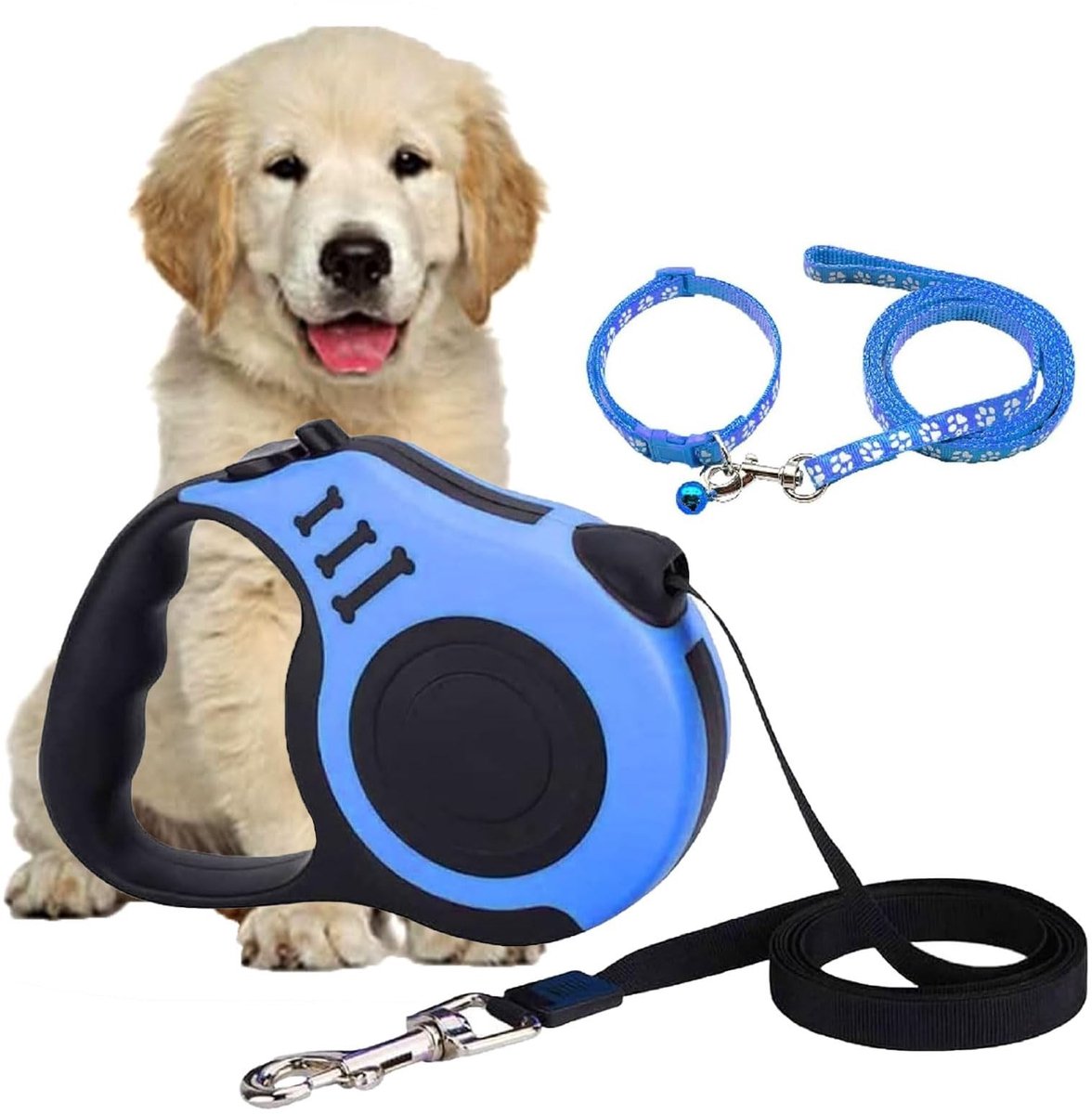 Dailygoods - Intrekbare Hondenriem tot 5 Meter voor Kleine en Middelgrote Honden