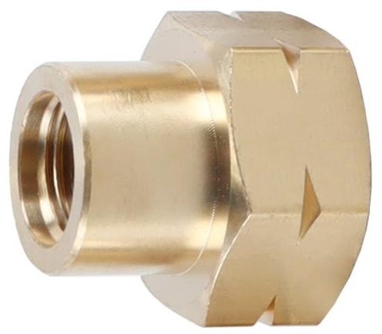 Dailygoods - Set van 4 Koperen Gascilinderadapters voor Vloeibaar Butaangas — afbeelding 5