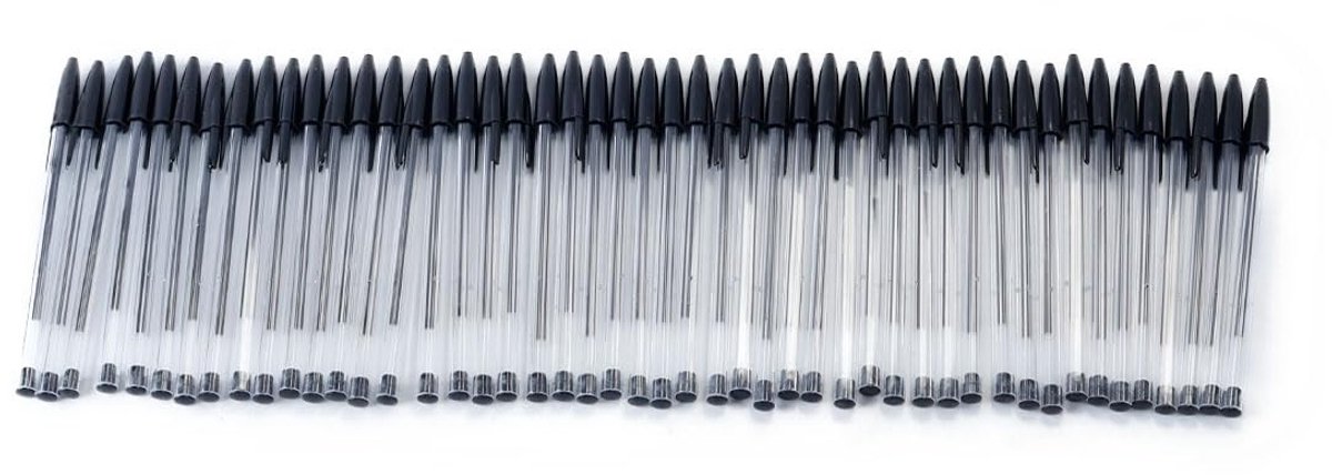 Dailygoods - 50 Stuks Vlekvaste Balpennen met Sneldrogende Inkt