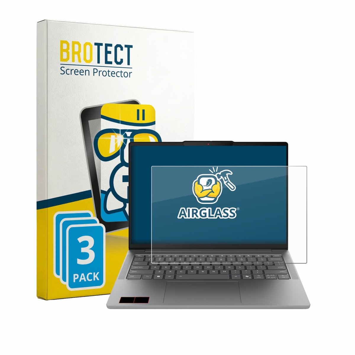 Screenprotector 3 Stuks voor Lenovo IdeaPad Slim 5i Gen 11 14" Beschermglas transparant