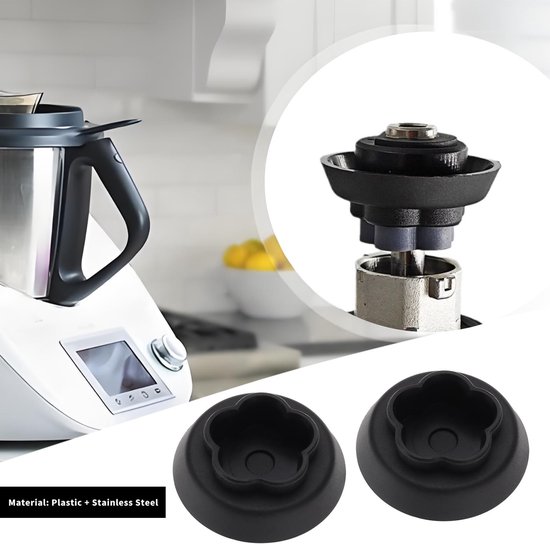 Dailygoods - Innovra - Dailygoods - Dailygoody - Mixer Koppeling - Koppeling As Connector - Zwart - 5 Takken Hoofd - Compatibel met Monsieur Cuisine Connect en Smart - Roestvrij staal en... van Dailygoods — afbeelding 5
