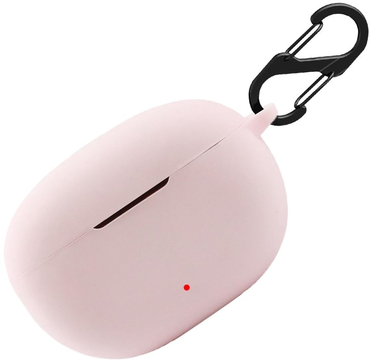 Dailygoods - Dailygoody - Siliconen hoes - Beschermhoes - Stootvast en wasbaar - Roze - Sleutelhanger - Geschikt voor Beats Studio Buds - Premium kwaliteit