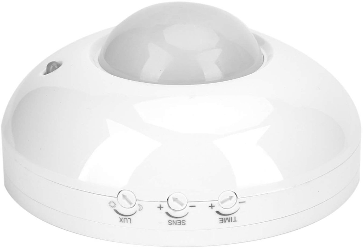 Dailygoods - Cosensi - Dailygoods - Dailygoody - Bewegingssensor Beveiligingslicht - Infrarood Sensor - Verstelbaar en Handig - Plafondmontage - 110V-240V - Voor LED-verlichting en Appar..