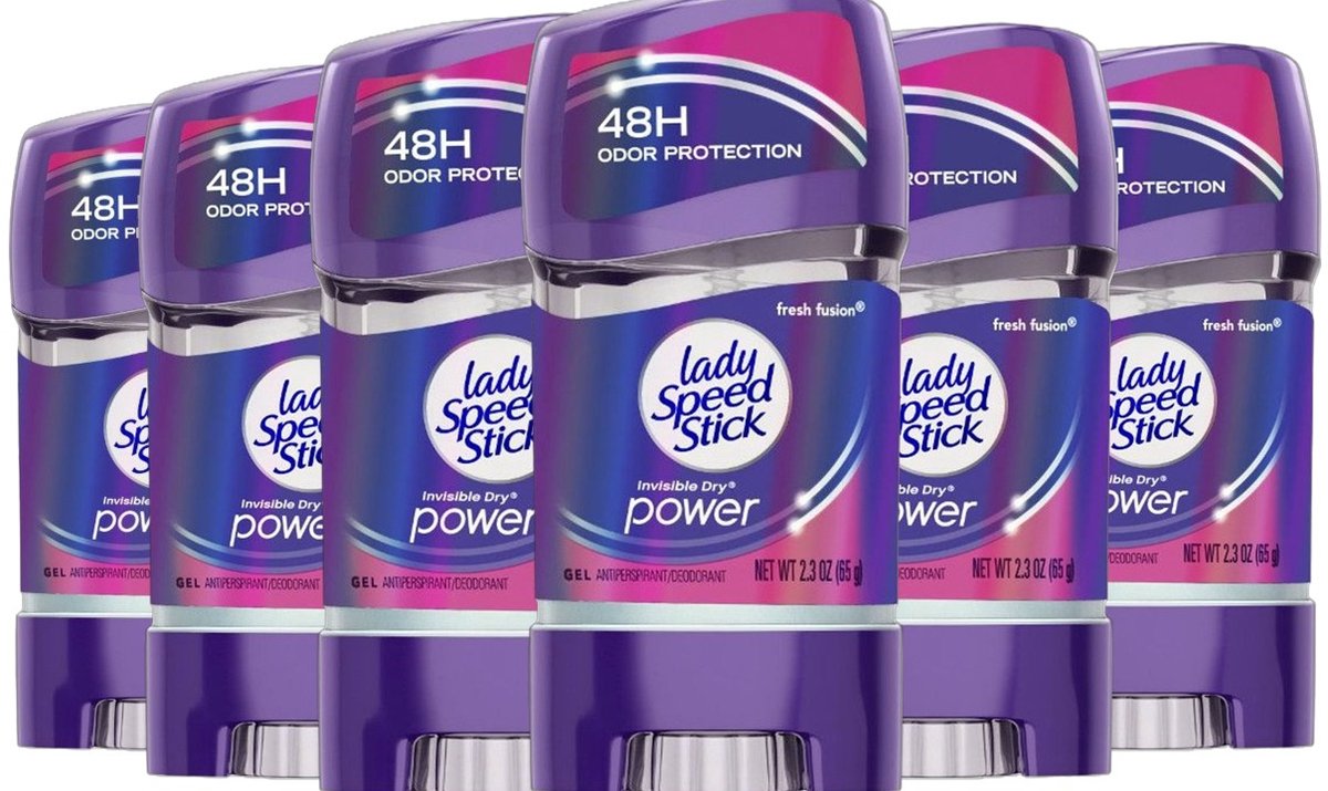 Lady Speed Deo Stick - Fresh Fusion Gel - 6 x 65 Gram