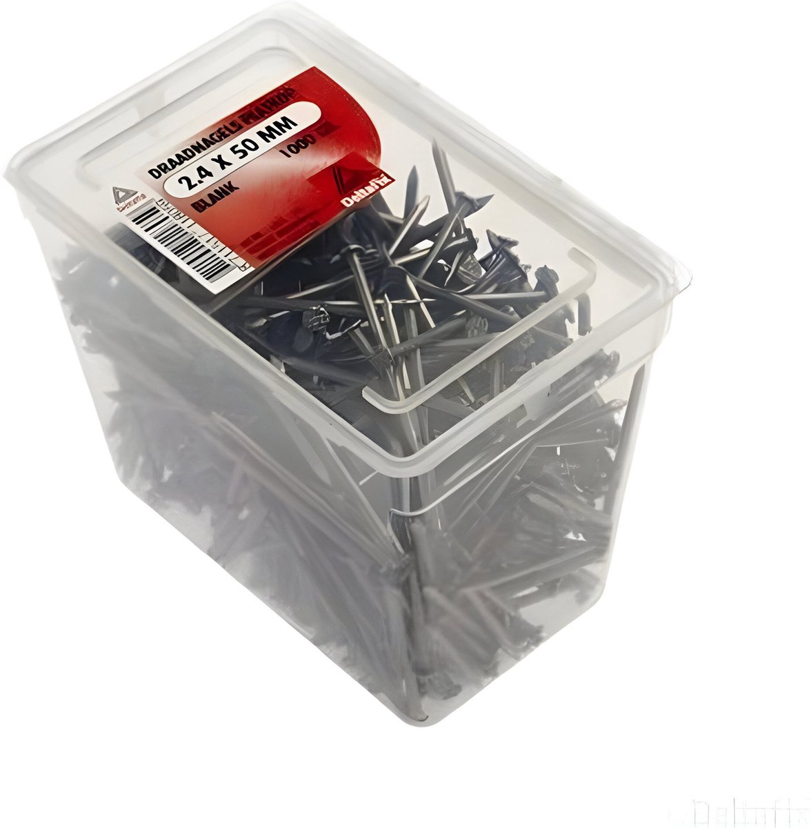 Draadnagel platkop blank 2.4x50mm 1kg