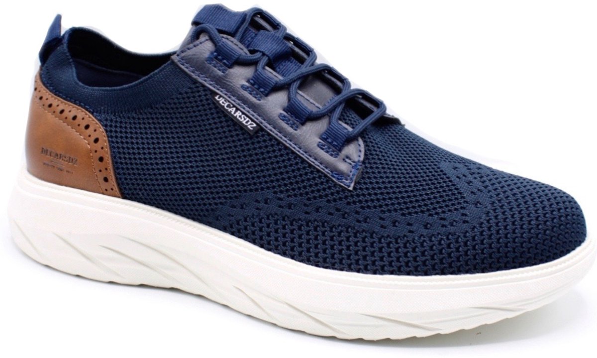 Decarsdz® Heren Schoenen - Nette Schoenen - Veterschoenen - Lichtgewicht - Sneakers Heren - Blauw - Maat 42