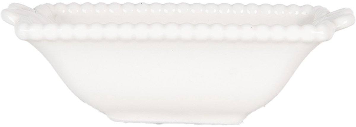 Clayre & Eef Kom 25 ml Wit Keramiek Vlinders