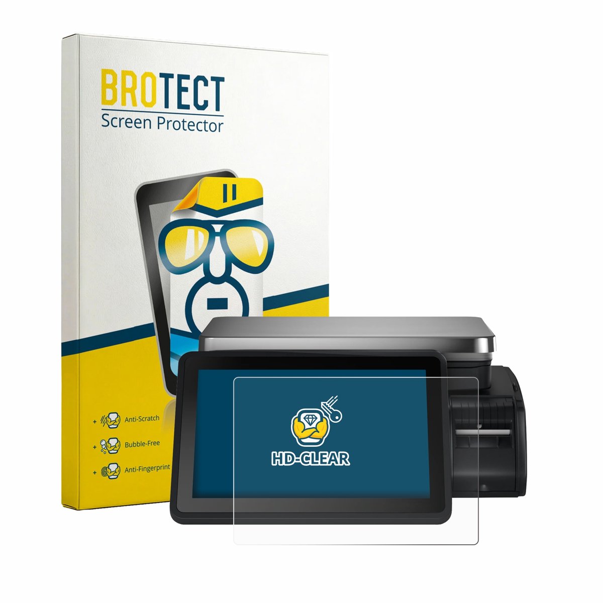 BROTECT - Screenprotector voor Bizerba Q1 pro 100 12.1" - Folie Beschermfolie transparant