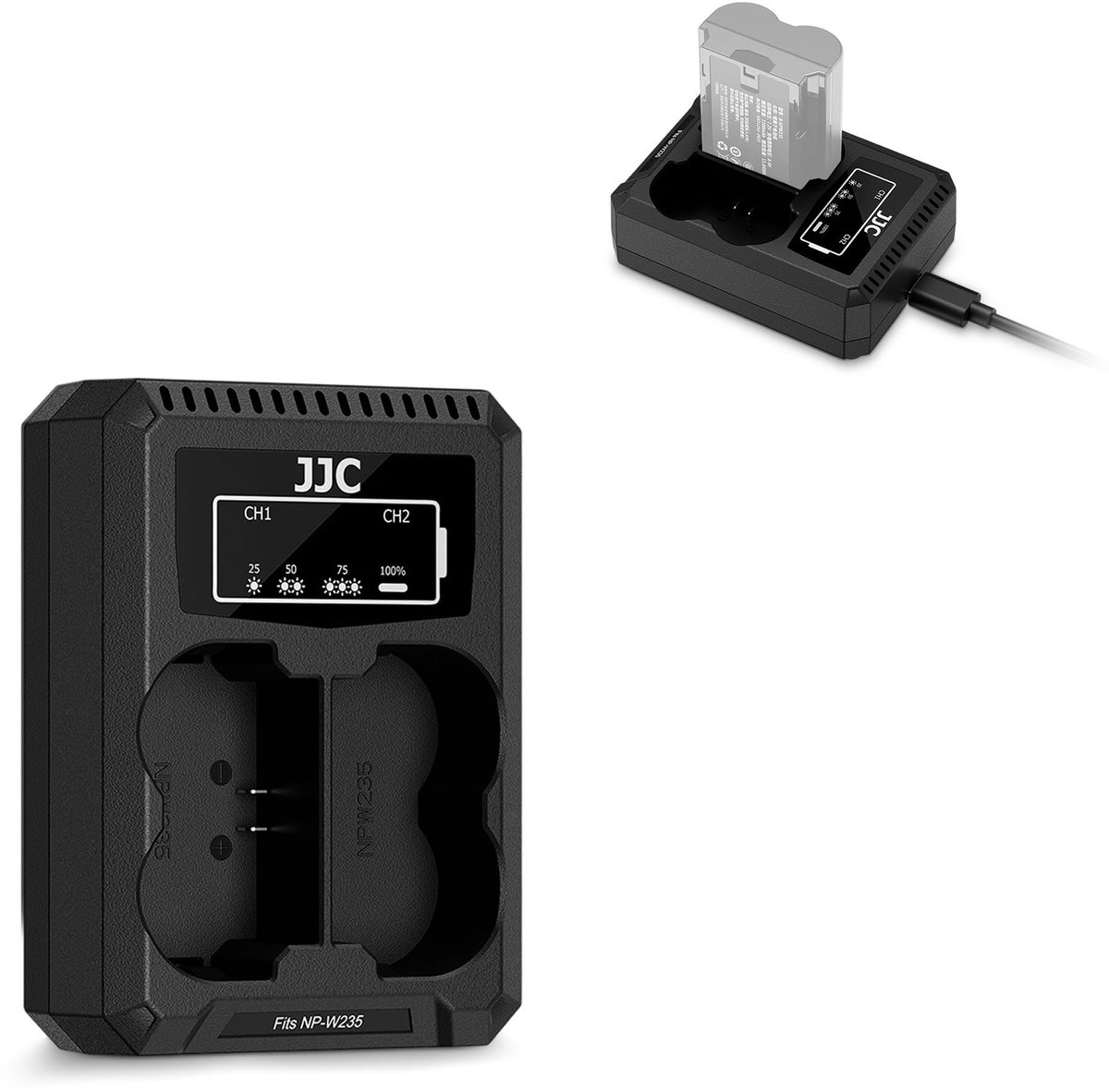 Dailygoods - USB-C Dual Acculader voor Digitale Camera's