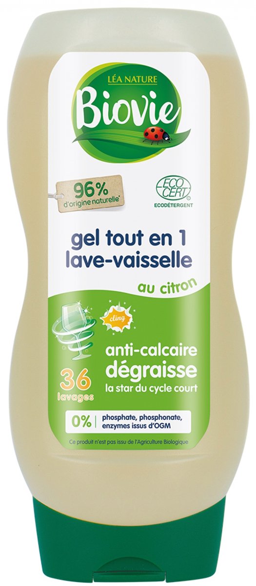 Biovie Alles in 1 Citroen Afwasgel 720 ml