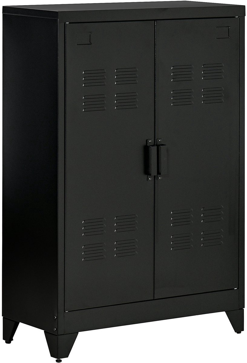 Lockerkast - Archiefkast - Kantoor - Opbergkast - Thuis - Organizer - Metaal - Zwart