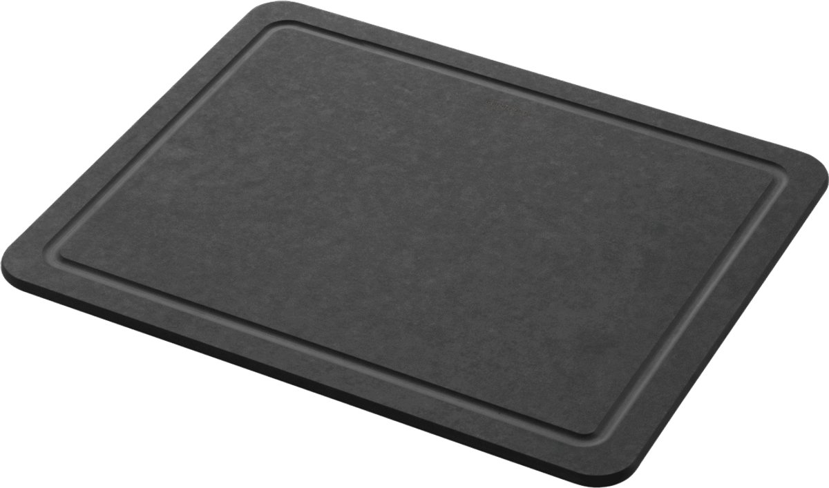 Combekk Snijplank met sapgeul - 100% Gerecycled - Microplasticvrij - Antibacterieel - Vaatwasserbestendig - 20 x 30 cm - zwart