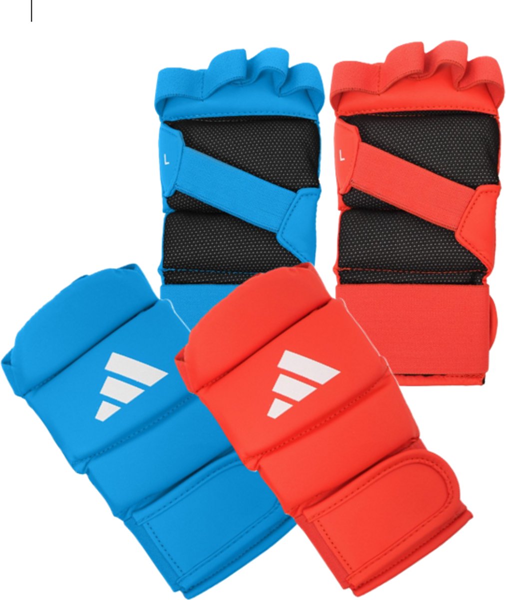 Jiujitsu-handschoenen JJ Adidas goedgekeurd Blauw