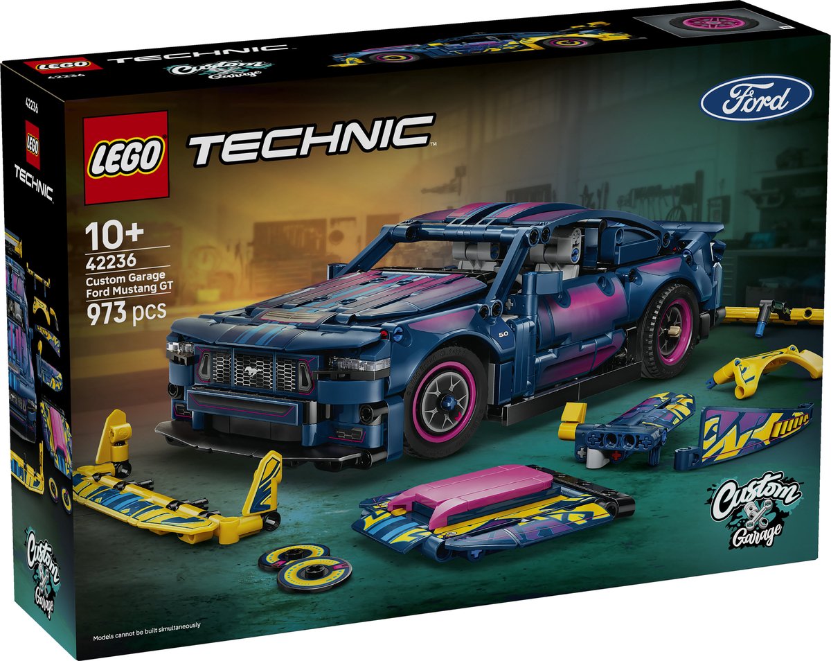 LEGO Technic Aanpasbare Ford Mustang GT Auto Speelgoed voor Kinderen en Decoratie 42236 — afbeelding 6
