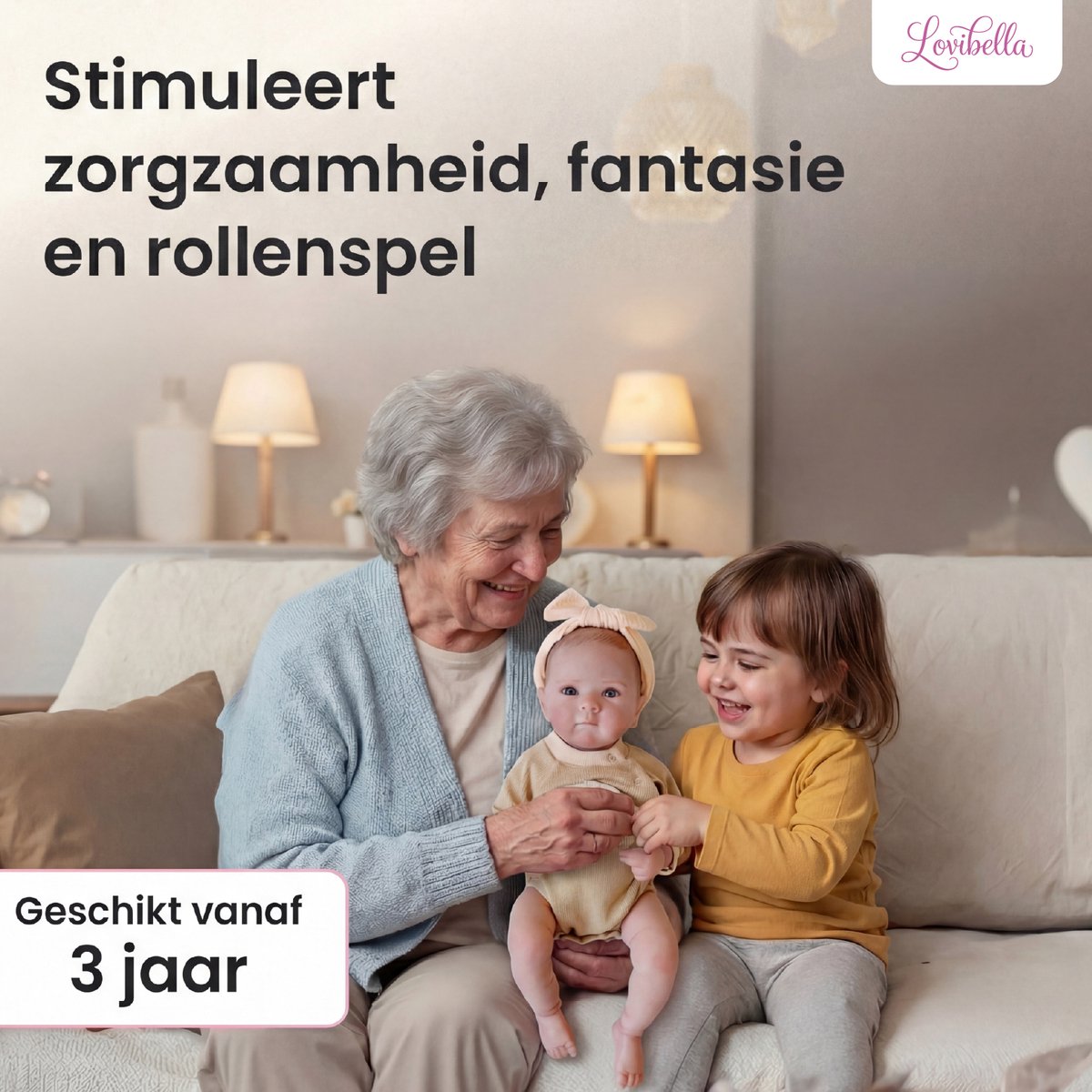 Lovibella® Elara Levensechte Babypoppen - 1,1 Kilo - 45 CM - Reborn Baby Pop - Met Accessoires - Reborn Baby - Reborn Baby Doll - Dementie Pop - Reborn Poppen Meisje - — afbeelding 4