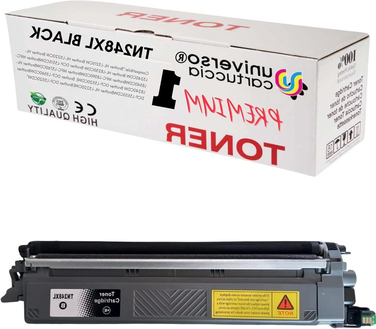 Toner Zwart - Hoge Capaciteit - Documenten Printen - Compatibel Met Chip - 4500 Pagina's - Zwart