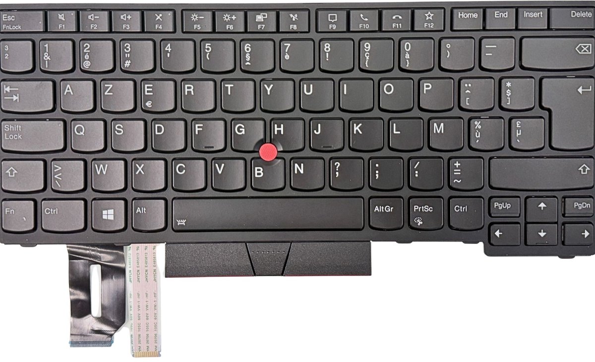 ZeLiT Vervangend Toetsenbord geschikt voor Lenovo ThinkPad T14 Gen 1 - BE AZERTY - OEM - Backlit - Pointer