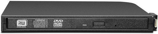 Externe CD/DVD-schrijver - Optisch station - Bestanden Archiveren - Dubbele Kabel - 14.2 cm breed - Zwart — afbeelding 5