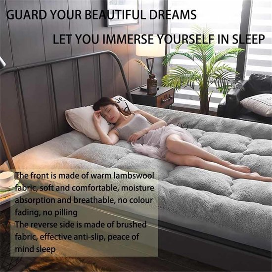 Opvouwbaar Matras - Vloerfuton - Ruimte Besparen - Dubbelzijdig Quiltproces - 60x120cm - BB — afbeelding 2