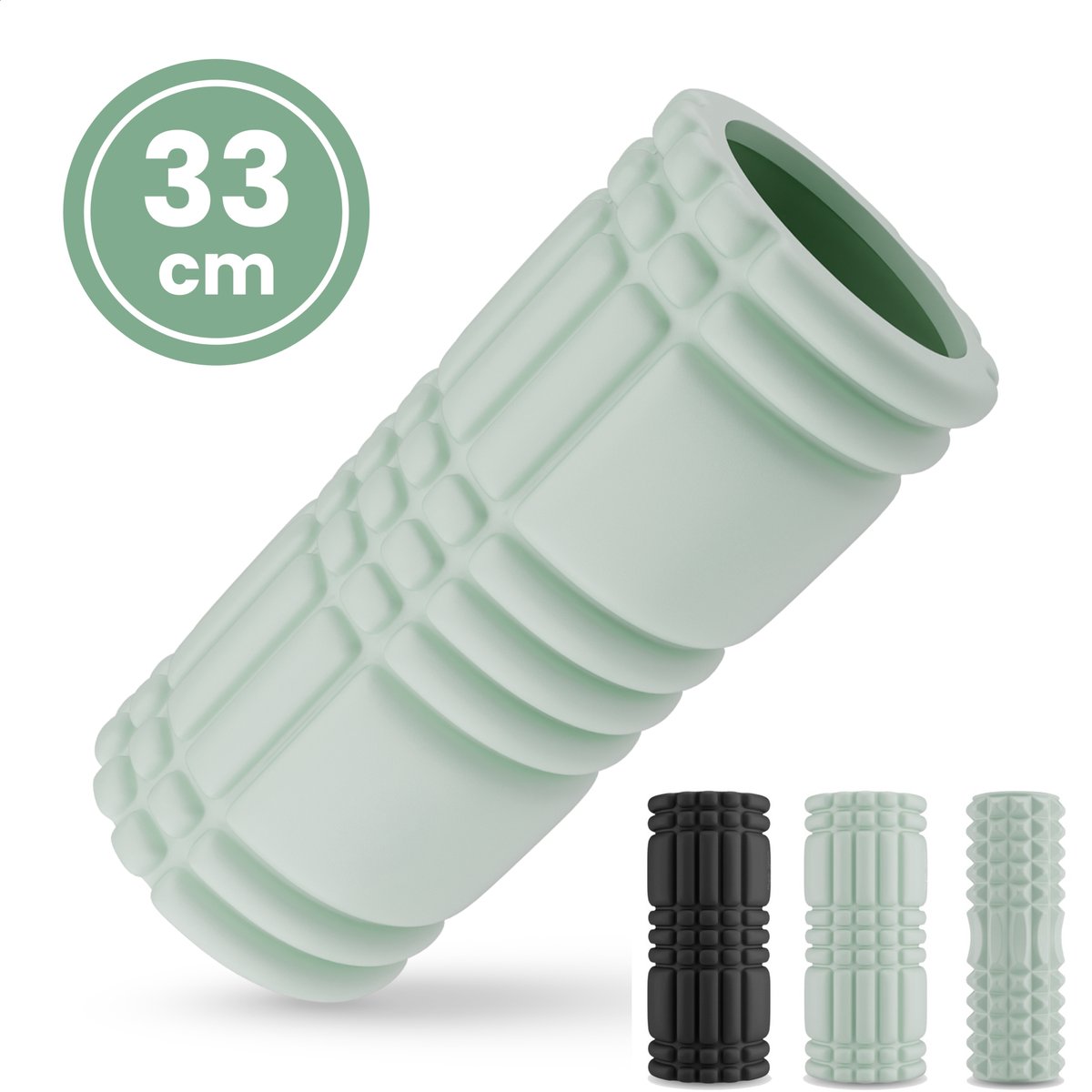 Ryce® Foam Roller - Massage - Triggerpoint - 33cm - Beginner Mintgroen
