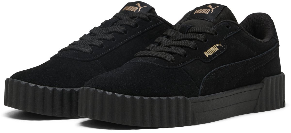 Puma Carina 3.0 SD damestrainers leren schoenen 400721 01 Zwart