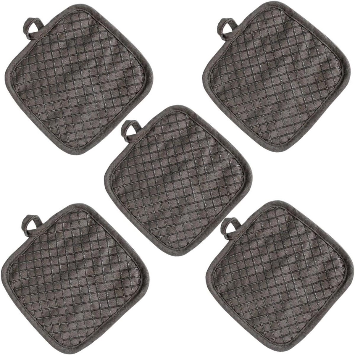 Keuken Pothouders - Ovenwanten Hittebestendig - Veilig Koken - Antislip Grip - 5 Stuks - Set