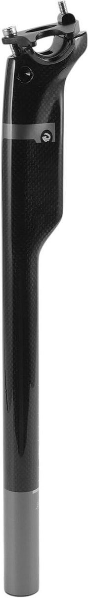 Fietszadelpen - Zadelbuis - Comfortabel Fietsen - Instelbare Hoek - 27.2x400mm - Zwart Grijs