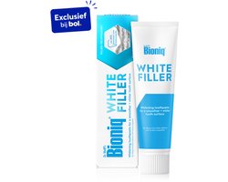 Bioniq White Filler Tandpasta – Zachte whitening met 20% kunstmatig wit tandglazuur, hydroxyapatiet – beschermt & versterkt – fluoridevrij – 1x 100 ml