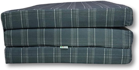 Vouwmatras - Gastenmatras - Comfortabel slapen - Wasbare hoes - 195 x 120 cm - Zwart — afbeelding 4