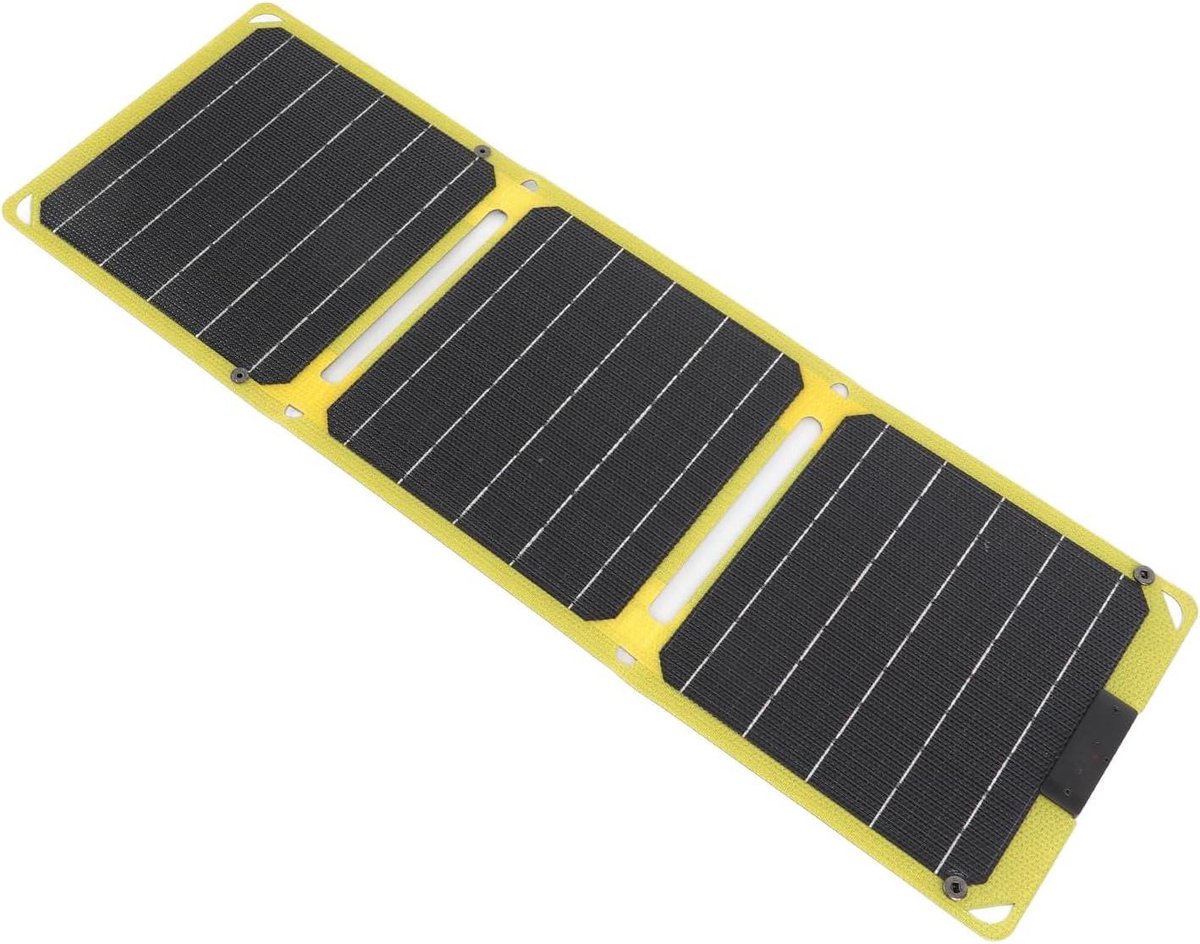 Opvouwbaar Zonnepaneel - Draagbare Charger - Outdoor Energie - Hoge Efficiëntie - 30W - Geel
