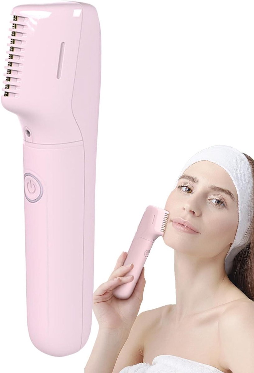 Ontharingsapparaat Dames - Gezicht Body - Comfortabel Scheren - Waterdicht Ontwerp - 15 cm - Wit