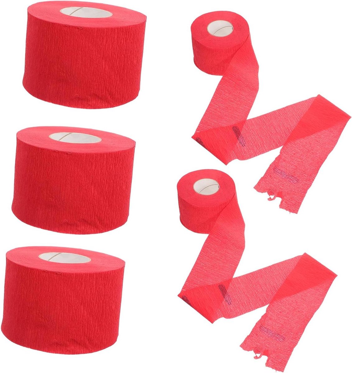Kappersnekstrips - Papierenwikkels Nek - Haarstyling Beschermen - Zacht en Flexibel - 58 cm - Rood