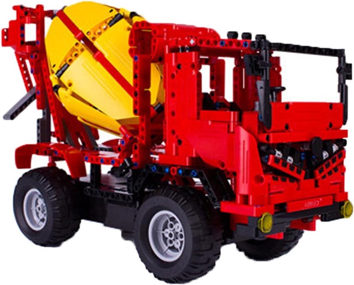Technic Kran - Mobiele Kran - Bouwen en Spelen - 2in1 Functie - 838 Delen - Rood