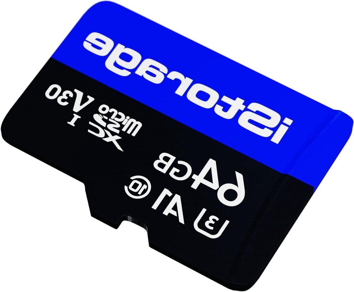 MicroSD Kaart - Opslagkaart Geheugen - Data Beveiligen - Hardware Encryptie - 64GB - Blauw